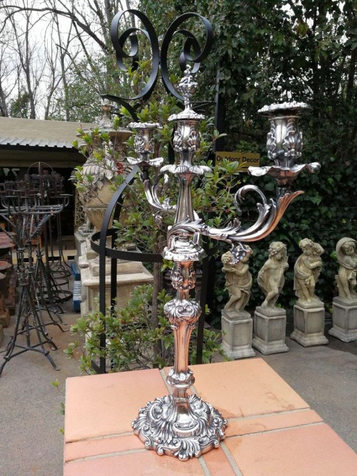 An Electroplate Three Light Candelabra - Image 3