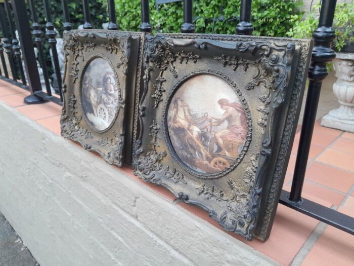 A 20th Century Set Of Six Assorted Gilt Framed Panels - Image 3