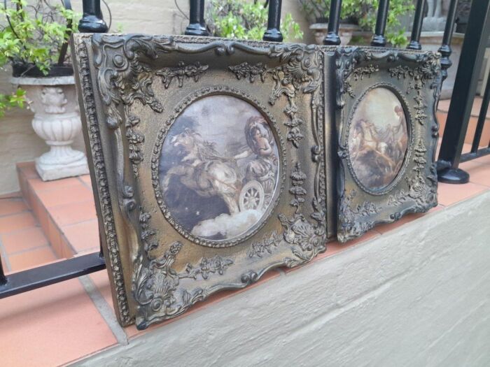 A 20th Century Set Of Six Assorted Gilt Framed Panels - Image 4