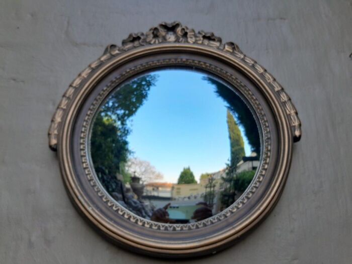 A 20th Century Gilt Painted Concave Mirror