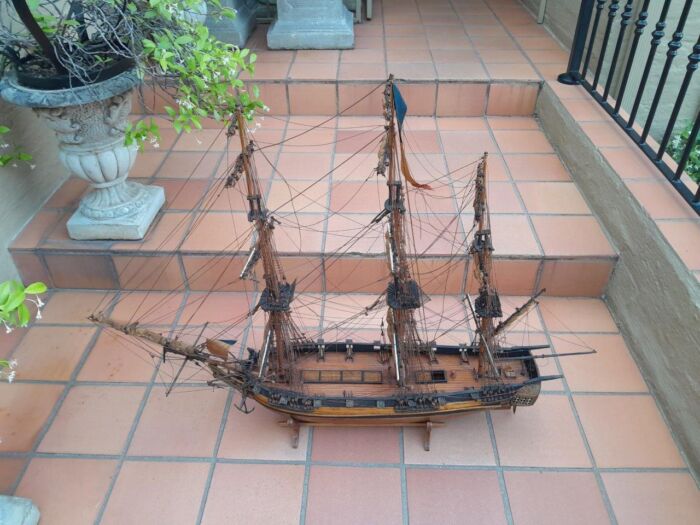 A 20th Century Hand-Made French Sailing Ship - Image 2