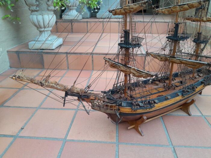 A 20th Century Hand-Made French Sailing Ship - Image 4