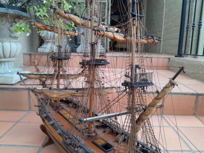 A 20th Century Hand-Made French Sailing Ship - Image 6