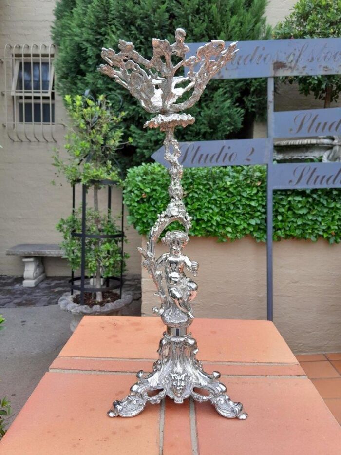 A 20th Century Silver Plate Figural Fruit Bowl ND