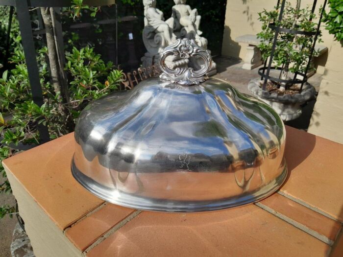 A 20th Century Silver Plate Food Dome - Image 2