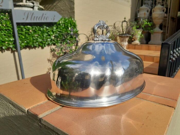 A 20th Century Silver Plate Food Dome - Image 4