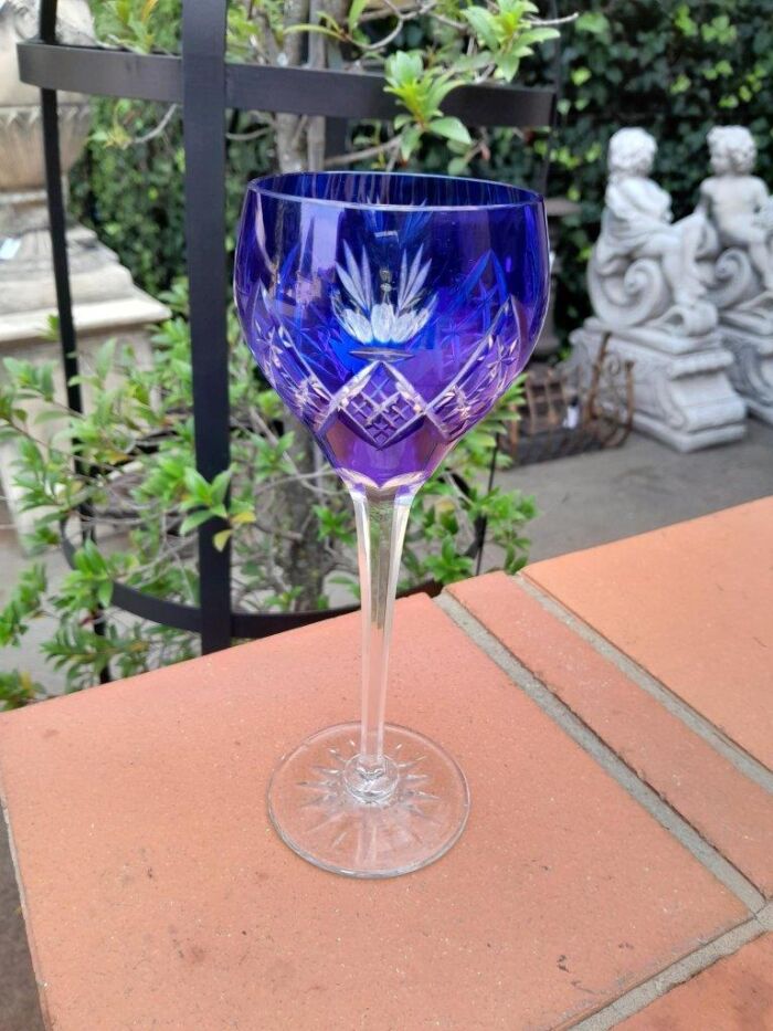 A Set of Five Crystal Harlequin Glasses - Image 7