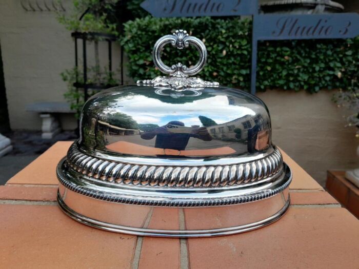 A Regency Style Electroplate Food Dome