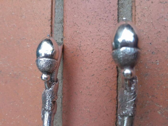 A 20th Century Pair of Electroplate Salad Servers/Spoons Dimensions: 20cm long R2500 - Image 5