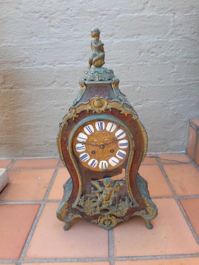 Tortoiseshell Gilt Metal Clock