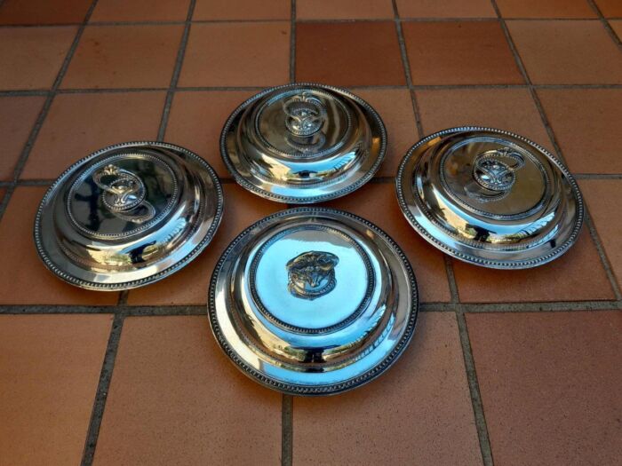 A 19th Century Set Of Four Early Victorian Sheffield Entrée Dishes With Covers - Image 3