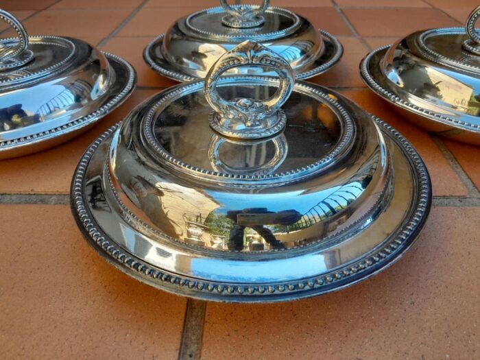 A 19th Century Set Of Four Early Victorian Sheffield Entrée Dishes With Covers - Image 6