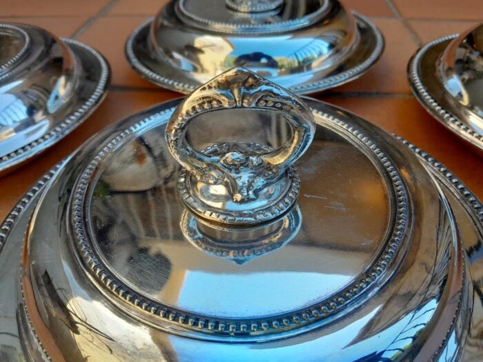 A 19th Century Set Of Four Early Victorian Sheffield Entrée Dishes With Covers - Image 7