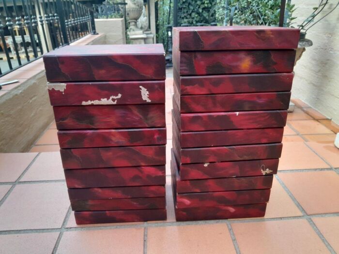 A 20th Century Collection Of Twenty French Books In Red Leather And Gilded (In Protective Sleeves)