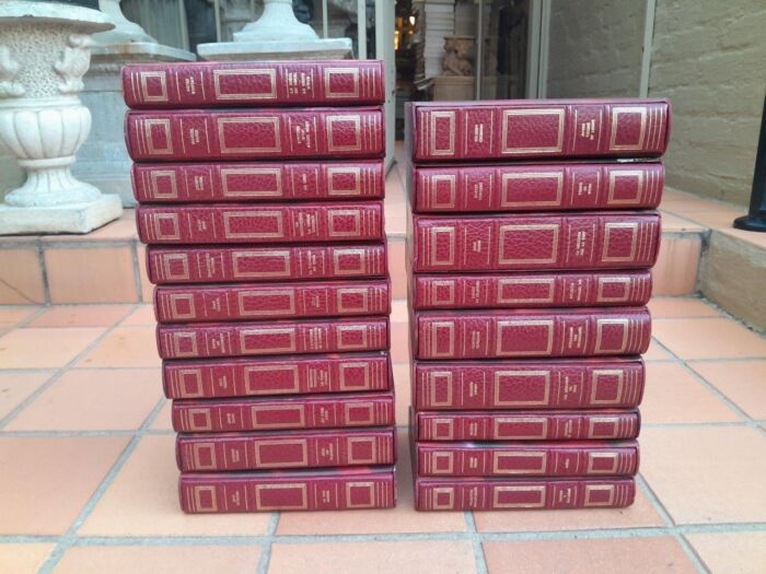 A 20th Century Collection Of Twenty French Books In Red Leather And Gilded (In Protective Sleeves) - Image 4