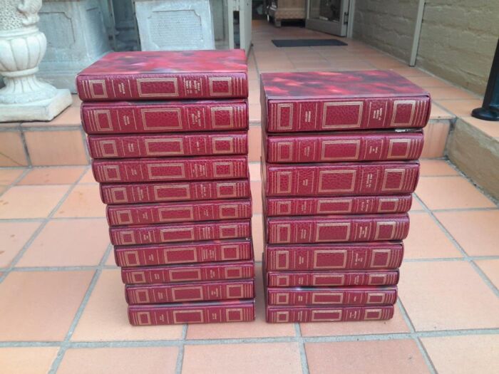 A 20th Century Collection Of Twenty French Books In Red Leather And Gilded (In Protective Sleeves) - Image 5