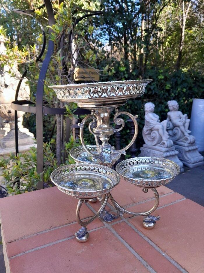 An Early 20th Century Edwardian Silver Plate Epergne - Image 5