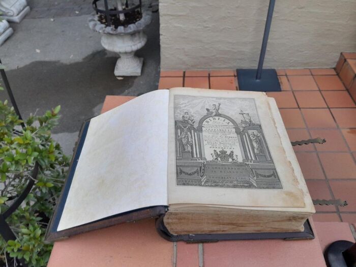 An Early 19th Century Large Leather Bound With Brass Clasps And Mounts Bible - Image 11