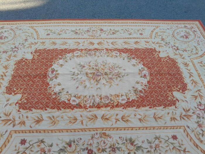 A French Style Aubusson Needlepoint Carpet / Rug - Image 8