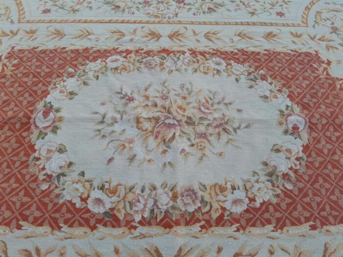 A French Style Aubusson Needlepoint Carpet / Rug - Image 9