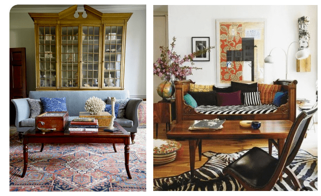 The fun & eclectic aesthetic of antiques in modern spaces