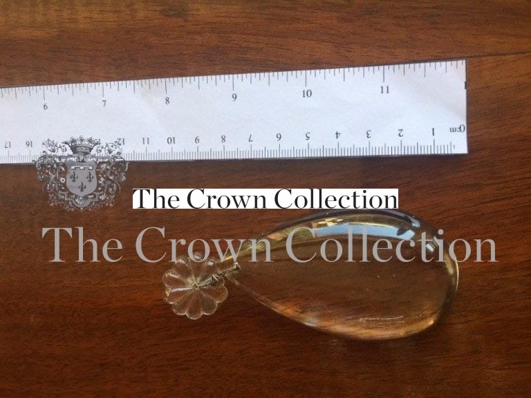 Plain uncut pear drop 8cm