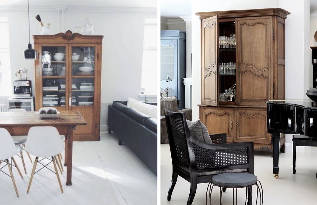 Cabinets not only function as a unique storage solution but a beautiful display space in any home