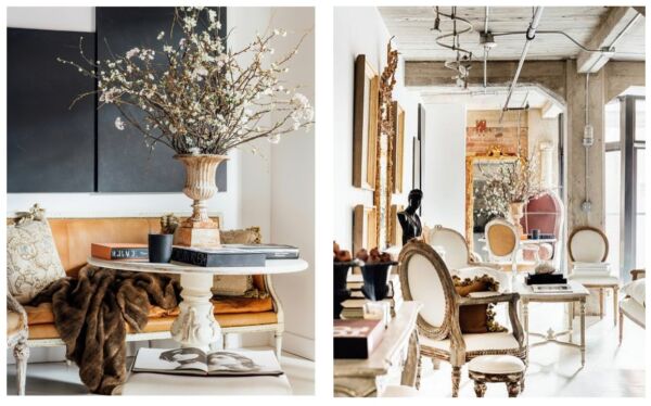 By lightening the finish, these antiques complement contemporary palettes and reveal the intricate details of their craftsmanship