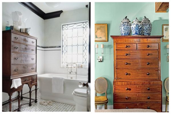 When used to store linens in a guest room or towels in a bathroom, organize clothing in a bedroom, or cutlery and crockery in a dining room, antique chests on chests establish themselves as valuable investment pieces. 