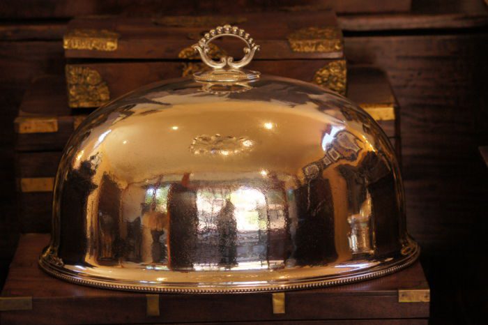 Silver plated food dome