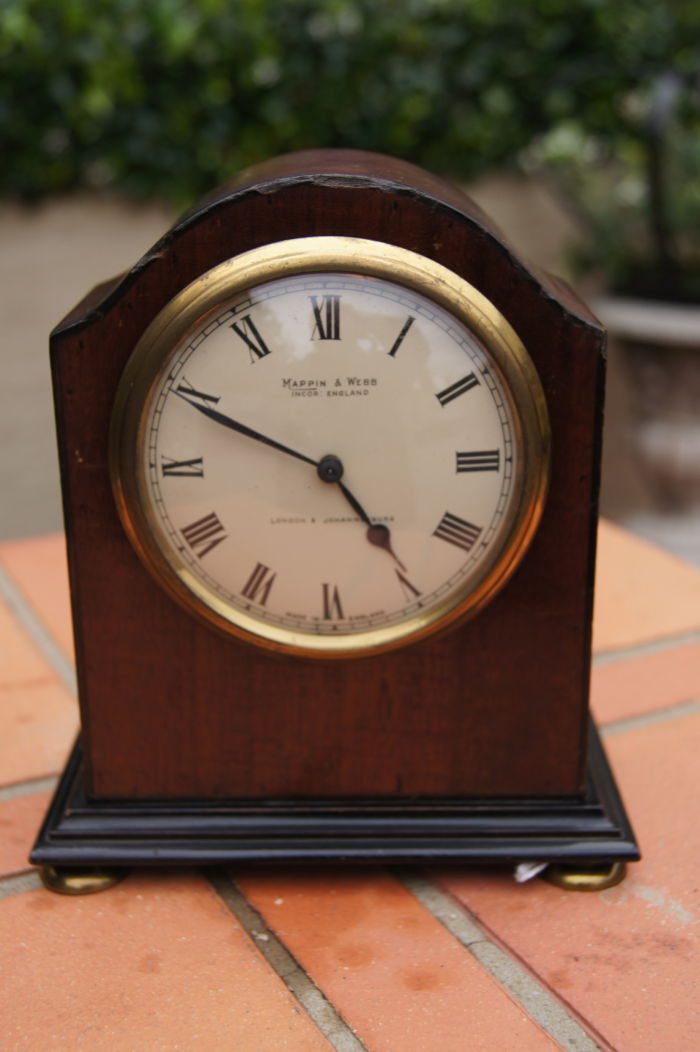 Mahogany Mantle Clock Mappin & Webb ND